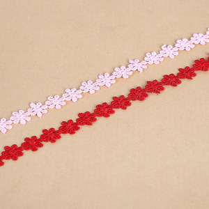 Encaje <span class=keywords><strong>de</strong></span> margaritas <span class=keywords><strong>pequeñas</strong></span>, encaje <span class=keywords><strong>de</strong></span> crisantemo, venta al por mayor, <span class=keywords><strong>bordado</strong></span> multicolor, 1,3 CM, encaje <span class=keywords><strong>de</strong></span> poliéster <span class=keywords><strong>de</strong></span> 7 piezas - Product Image 4