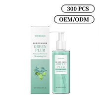 Gel démaquillant nettoyant en profondeur personnalisé à la prune