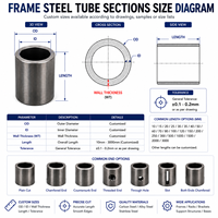 Composants de tubes en acier sans soudure, fournisseur direct d'usine, découpe, façonnage et ébavurage de tuyaux en acier, service OEM pour machines lourdes