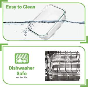 Ensemble de boîtes à lunch en verre hermétique pour la cuisine, contenants de cuisine, stockage hermétique, contenants de stockage pour aliments - Product Image 3