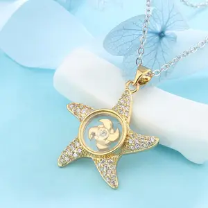 Rotating Starfish Necklace When The Transport Of Gold Windmill Pendants Stall Source Of Night Market Pentagram Pendants Source M
