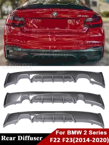 Diffuseur de pare-chocs arrière M Sport M Tech pour BMW Série 2 F22 F23, kit carrosserie en fibre de carbone, spoiler MP, lèvre de spoiler, remplacement 2014-2020 - Product Image 1