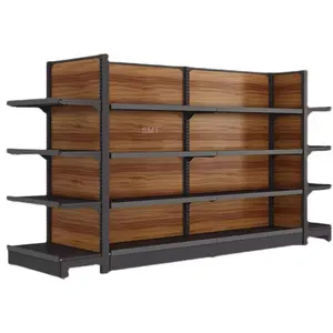 Étagère de présentation en acier et bois de qualité supérieure pour boutique, <span class=keywords><strong>magasin</strong></span> de proximité - Product Image 5