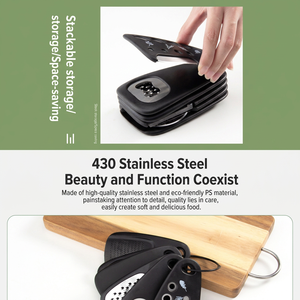 6 in 1 Stainless Steel Fruit and <b>Vegetable</b> Peeler Set Manual Pizza <b>Cutter</b> Garlic Crusher Herb Stripper Kitchen Tool - Product Image 5