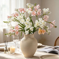 Vase blanc fait main, vase à fleurs de qualité supérieure, décoration d'intérieur, centre de table pour Thanksgiving, mariage, banquet