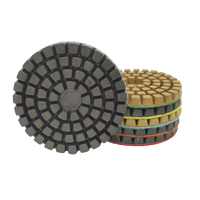 Tampons de polissage diamantés de qualité industrielle, épaisseur 4mm/6mm/8mm/10mm, personnalisables, OEM, pour polisseuses de sols en ciment, béton et pierre