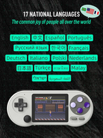 DATA FROG SF2000 Console de jeu portable rétro 3 pouces IPS sans fil 2,4g avec 6000 jeux intégrés Jeux vidéo Enfants 1200mAh