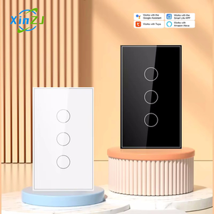 Xzj 2025 लाइट ट्यूया स्मार्ट टेम्पर्ड ग्लास रिमोट कंट्रोल इंटरनेलिगेंटे वाईफाई दीवार विद्युत स्मार्ट स्विच - Product Image 1