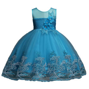 European Style Girls Party Birthday Dress Kid White Dresses for Weddings Summer Girls Clothing for 6 Years Old - Product Image 4