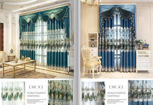 <span class=keywords><strong>Tende</strong></span> stile europeo di lusso <span class=keywords><strong>tende</strong></span> oscuranti 3d di alta qualità per soggiorno cortinas rideau rideaux - Product Image 3