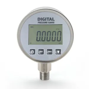 Manômetro digital de aço inoxidável, medidor de pressão de lpg