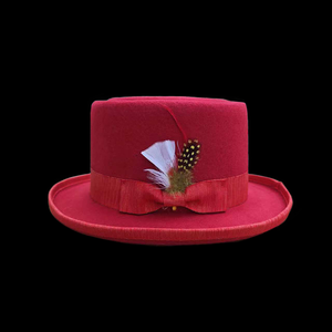 หมวกผ้าสักหลาดขนแกะสไตล์พายหมูหมวกขนสัตว์แท้มีขนสำหรับงานเลี้ยงธุรกิจสบายๆหรือตกปลาขายส่งจากโรงงาน - Product Image 3