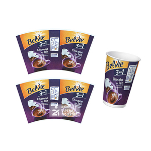 Vaso <span class=keywords><strong>de</strong></span> Papel Desechable <span class=keywords><strong>de</strong></span> Grado Alimenticio, Impermeable, con Recubrimiento <span class=keywords><strong>de</strong></span> PE en una Cara, Impreso en Flexografía, <span class=keywords><strong>de</strong></span> Pulpa <span class=keywords><strong>de</strong></span> <span class=keywords><strong>Madera</strong></span> Virgen, para Café y Té - Product Image 3