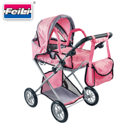 Poussette de poupée Dollri Starri, nouveau design 2022, grande poussette combinée avec berceau et sac de transport gratuit pour poupée de 5 ans