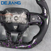 Volant en fibre de carbone forgé personnalisé pour Dodge Challenger Hellcat Charger SRT Grand Cherokee Durango SRT avec LED