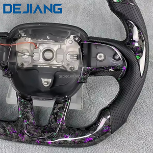 <span class=keywords><strong>Volant</strong></span> en fibre de carbone forgé personnalisé pour Dodge Challenger Hellcat Charger SRT Grand Cherokee Durango SRT avec LED - Product Image 4