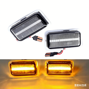 ไฟเลี้ยว LED แบบไดนามิกสำหรับ Porsche 911 924S 944 Audi <span class=keywords><strong>Volkswagen</strong></span> สีเหลืองอำพันที่ไหลได้ - Product Image 4