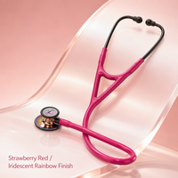Stéthoscope Professionnel Coloré avec Diaphragme Réversible, Outil d'Écoute Acoustique Adulte et Pédiatrique pour Équipes Médicales