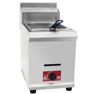 <span class=keywords><strong>Friteuse</strong></span> commerciale alimentée au gaz pour frites et poulet frit ou différents services personnalisés de corps d'acier inoxydable de casse-croûte - Product Image 1