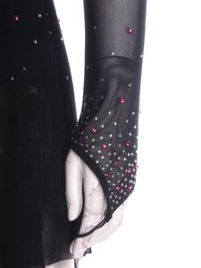 Vestido de Baile Latino para Mujer, Vestido de Competición de Salón de Baile, Vestido de Patinaje Artístico, Traje de Baile para Eventos, Prácticas Casuales - Product Image 5