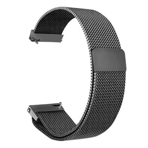 <span class=keywords><strong>Bracelet</strong></span> en acier inoxydable 20mm 22mm pour Samsung <span class=keywords><strong>Galaxy</strong></span> <span class=keywords><strong>Watch</strong></span> <span class=keywords><strong>4</strong></span> <span class=keywords><strong>Bracelet</strong></span> de remplacement en métal actif pour Garmin Vivoactive Milanese Loop - Product Image 1
