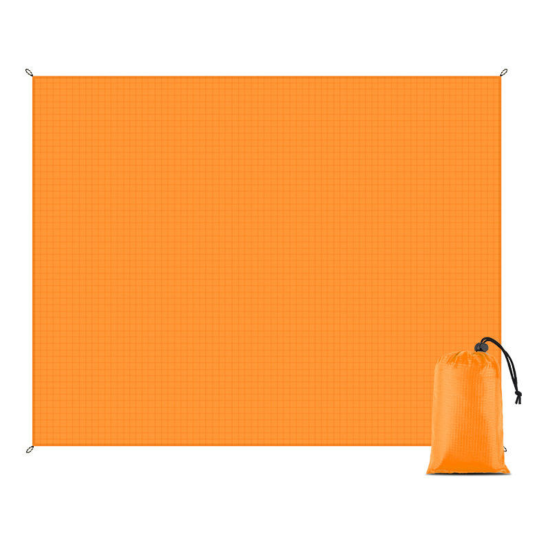 Alfombra de playa naranja de tres secciones