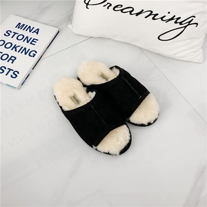 Zapatillas de lana merina para mujer, pantuflas personalizadas de piel de oveja auténtica, suave, a la moda, para invierno - Product Image 5