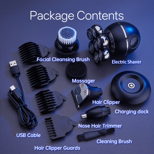 Máy Cạo Râu Không Dây RAYCO 7D, Máy Cắt Tóc Cho Nam, Có Thể Sạc Lại, Màn Hình LCD, Máy Cạo Đầu, Chống Nước, Lưỡi Dao Từ Tính, Máy Cạo Điện - Product Image 2