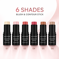 Stock disponible – 6 couleurs – Stick blush crémeux, lisse, aspect naturel, longue tenue – Prix de gros, approvisionnement en vrac, OEM ODM – Maquillage visage