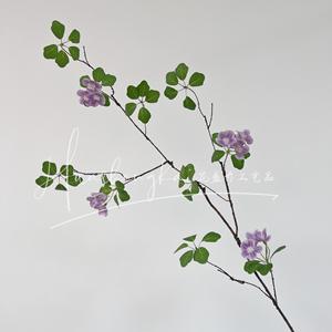 Branche de fleur rose artificielle en soie, haute simulation, pour décoration intérieure et accessoires de mariage - Product Image 3