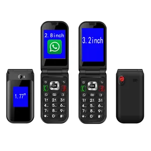 Flip telefon 2007 Tracfone 4G kapaklı cep akıllı 2023 Kisa dokunmatik ekran Wifi çağrı tipi Flip telefon ile yaşlılar için büyük