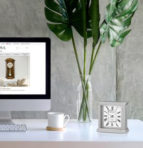 New Crush Kim Cương Nhân Đôi Vuông Trang Trí Gương Bảng Kim Loại Đồng Hồ - Product Image 3