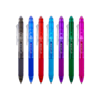 Ensemble de stylos gel effaçables en plastique personnalisés Bonvada 15/18 couleurs, pointe 0,38/0,5/0,7 mm, bleu/rouge