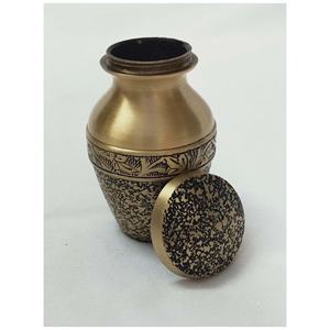 Urnas de Metal con tallado a mano y grabado, urna de cenizas conmemorativas para servicios de funeral - Product Image 6