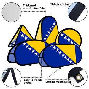 Bosnia_and_Herzegovina Oval Pop up <b>Banner</b> Warp-knitted Fabric for Outdoor Advertising Promotion Outdoor Tent - Product Image 3