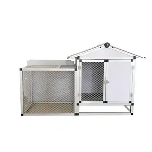 Outdoor Backyard Small Animal Cages Poulailler Metal Rabbit House Waterproof Chicken Coop