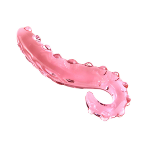 Dildo de cristal de hipocampo, varita yoni de 175 mm, dildo grande de cristal rosa, juguetes sexuales para adultos, dildo de cristal con forma de pene para masturbación femenina, lengua - Product Image 3