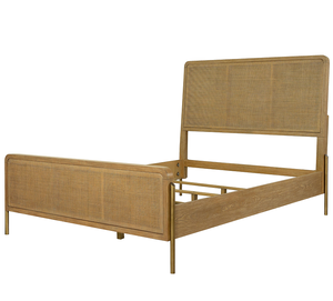 Wash and Natural Cane Eastern King Adjustable <b>Convertible</b> Modern Luxurious Panel <b>Bed</b> - Product Image 5