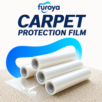 Film de protection Furoya LLDPE 60 cm de qualité industrielle pour la protection des tapis, destiné aux importateurs et aux fournisseurs de matériaux de construction