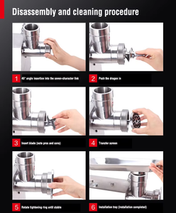 Oferta Especial: Picadora Manual de Carne para el Hogar, Máquina para Picar Carne y Tomate - Product Image 2