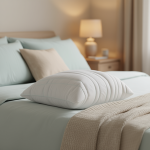 Oreiller anti-acariens Vialifresh, taille standard, rectangulaire, garnissage en coton polyester, soutien du cou, oreiller de lit, design minimaliste - Product Image 2