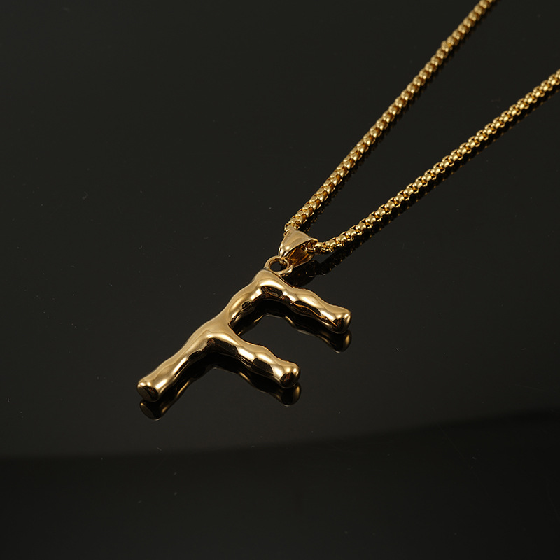 Gold single pendant-F
