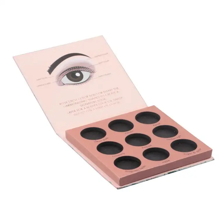 Custom Cosmetic Eye Shadow Palette Paperboard Packaging