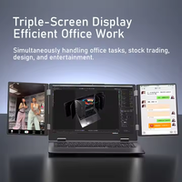 Nuovo Laptop con Triplo Schermo da 16 Pollici, Intel Core I7-1270P 12a Gen, WiFi 6, 32GB RAM, 4TB SSD, Corpo in Metallo, Uso Aziendale, Riconoscimento Facciale