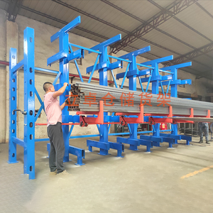 Fábrica Telescópica <span class=keywords><strong>Cantilever</strong></span> Prateleira Armazém Personalizado Tubo De Aço De Alumínio Pesado Material De Tubo De Metal Cremalheira De Carga De Armazenamento - Product Image 2