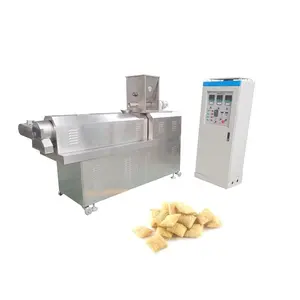 Máquina para fazer lanches recheados com comida indiana pronta para comer, máquina extrusora, secadora e aromatizante