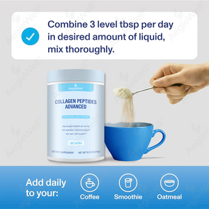 AegleWell OEM Polvere di Peptidi di Collagene Senza Sapore 265g Avanzata con Acido Ialuronico e Vitamina <span class=keywords><strong>C</strong></span> - Product Image 3