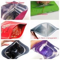 Kantong Foil 3.5g Anti Bau, Sentuhan Lembut, Cetak Sesuai Pesanan, Tahan Bau, Tahan Anak, Resleting Plastik, Kemasan Makanan, Kantong Mylar