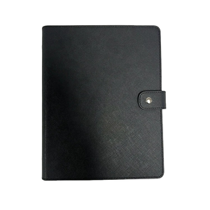 แฟ้มปกแข็งแบบหกห่วง ขนาด A5  วัสดุหนัง PU  มีหลายช่องใส่ของ  สำหรับใส่สมุดแพลนเนอร์ - Product Image 1