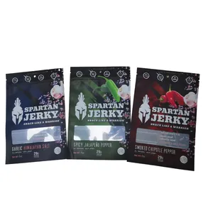 Sachet refermable sous vide réutilisable avec logo personnalisé, en matériau PET, pour en-cas, viande séchée, impression en gravure, sachet pour en-cas, viande séchée - Product Image 6